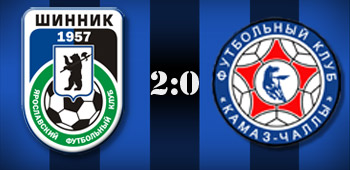 "Шинник" - "КАМАЗ" 2:0 "Шинник" - "КАМАЗ" 2:0