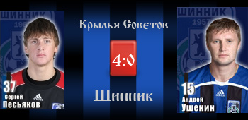 Крылья Советов - Шинник 4:0 Крылья Советов - Шинник 4:0